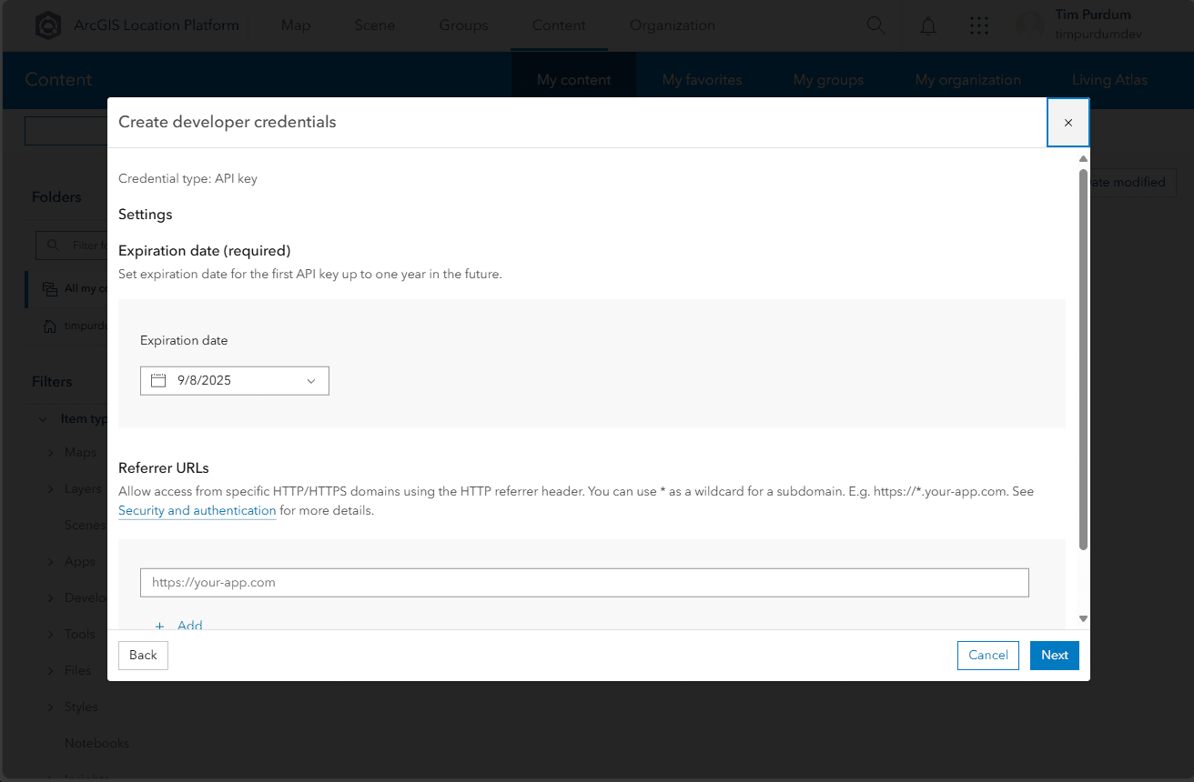 Create API Key