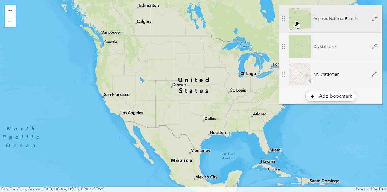 Bookmarks demonstration