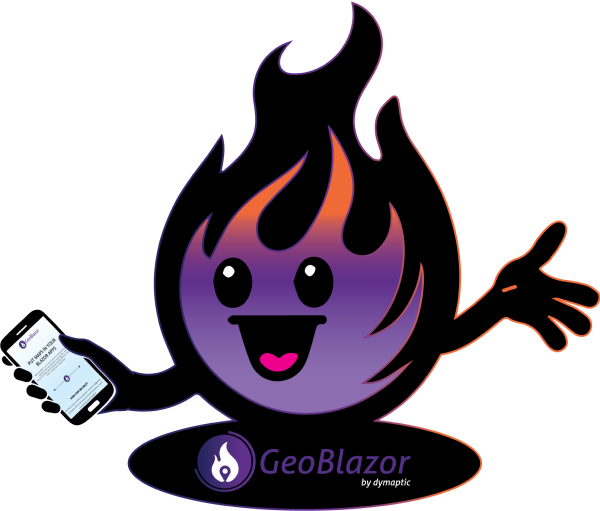Torchy the GeoBlazor Mascot