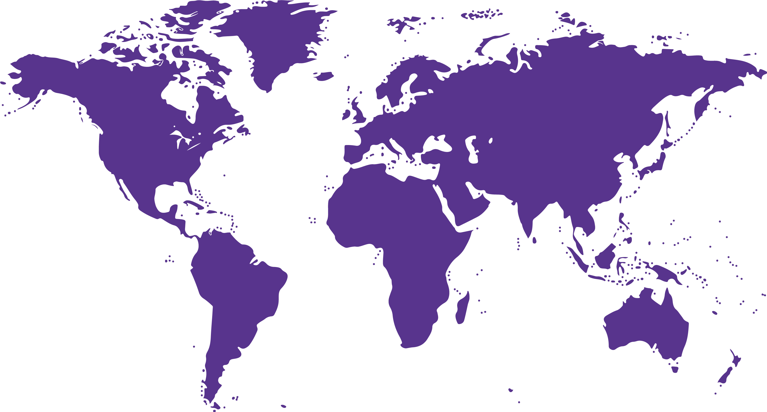 purple world map